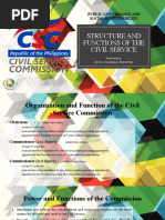 Structure and Functions of The Civil Service