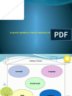 Deepened Capability On Using The Montessori Method (Practical Life Sensorial Material)