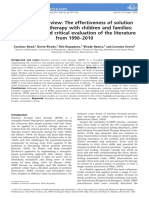 Bond Et Al. (2013) Practitioner Review - The Effectiveness of Solution Focused Brief Therapy With Children and Families - A Systematic and Critical Evaluation of The Literature From 1990-2010