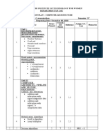 Lesson Plan - Computer Architecture: Data Representation, Micro-Operations Organization and Design