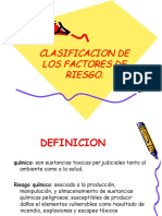 Factores de Riesgo. Quimico 1