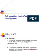 Introduction To Artificial Intelligence