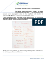 Factors Affecting Power Consumption in Electrowinning