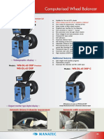 Computerised Wheel Balancer: WB-VL-65 DSP WB-VL-65 DSP