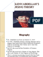 Faye Glenn Abdellah's Nursing Theory