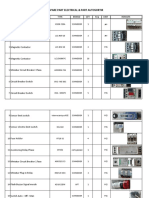 List Spare Part Electrical & Part Autosortir: NO Spesifikasi Type Brand QTY Req Unit Remark