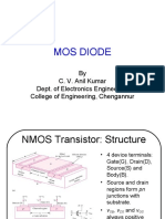 Mos Diode: by C. V. Anil Kumar Dept. of Electronics Engineering College of Engineering, Chengannur