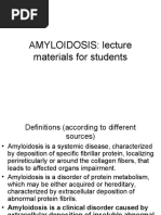 AMYLOIDOSIS: Lecture Materials For Students