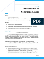 Fundamentals of Commercial Leases: Outline