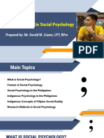 An Introduction To Social Psychology: Prepared By: Mr. Gerald M. Llanes, LPT, RPM