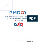 PMDOT 2021 - 2033 Del DMQ (Versión Oficial)