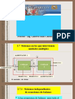 Problemas de Balance de Materia Sin Reaccion Quimica Unidades Multiples