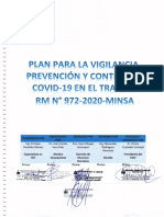 Covid-Lg en RM N" 972-2020-MINSA: Plan para Vigilancia