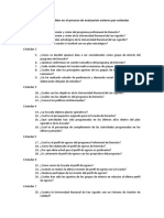 Preguntas Posibles en El Proceso de Evaluación Externa Por Estándar - DeRECHO