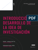 Introducción y Desarrollo de La Idea de Investigación