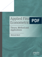 Applied Financial Econometrics Theory Method and Applications - Maiti Moinak