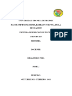 Proyecto Estimulacion Temprana y Desarrollo de Inteligencia Verbal