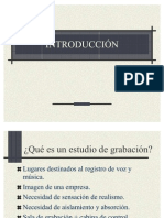 Estudiio de Grabacion Caracteristikas