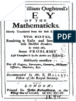 1694-KEY OF THE MATHEMATICKS-Mr. William Oughtred