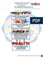 Mapeh 10 Module Q2 Sy 2021-22