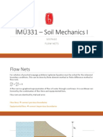 İMÜ331 - Soil Mechanics I: Seepage Flow Nets