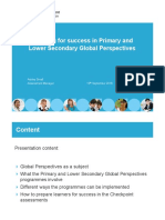 Preparing For Success in Primary and Lower Secondary Global Perspectives