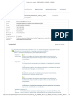 Questionário Unidade I - Comportamento Humano Nas Organizações