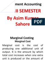 MA CHAPTER 4 Marginal Costing 1