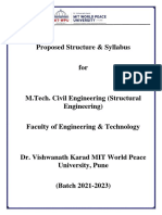 MTech Structural Engineering