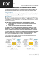 Scheduled Maintenance and Inspection Program Summary