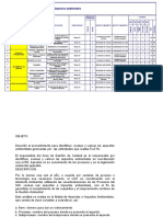 Matriz de Aspectos e Impactos Ambientales - UCV-2021