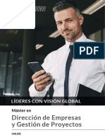 Máster en Dirección de Empresas y Gestión de Proyectos