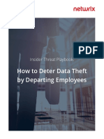 How To Deter Data Theft by Departing Employees: Insider Threat Playbook