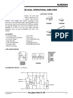 Low-Noise Dual Operational Amplifier