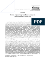 JSTOR - Social Psychology and Economics in Environmental Research - C L Spash & A Biel (, 2002)