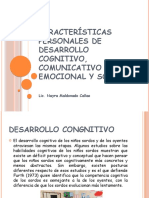 Características Personales de Desarrollo Cognitivo, Emocional