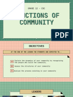 Functions of Community