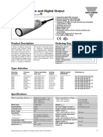 Ultrasonic Diffuse, Analogue and Digital Output Types UA30CAD...... TI