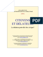 Citoyens Et Delateurs