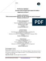 Performance Logistiquequels Indicateurs de Mesure Pour La Branche Du Transport