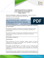 Guía de Actividades y Rúbrica de Evaluación - Unidad 3 - Etapa 5 - Evaluar e Interpretar El Impacto Del Análisis Del Ciclo de Vida