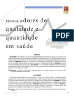 Indicadores de Qualidade e Quantidade em Saúde