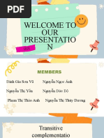 Welcome To OUR Presentatio N