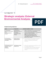 Strategic Analysis: External Environmental Analysis: Chapter Learning Objectives