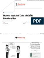 How To Use Excel Data Model & Relationships Chandoo - Org - Learn Excel, Power BI & Charting Online