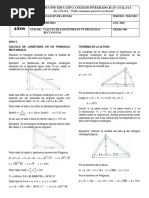 Guia3. Calculo de Longitudes en Un Triangulo Rectangulo