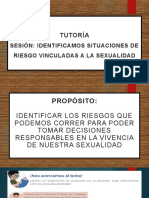 Tutoría: Sesión: Identificamos Situaciones de Riesgo Vinculadas A La Sexualidad