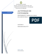 Informe de Proyecto Social de Extensión