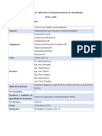 Guía de Practicas de Aplicación y Experimentación - PAE