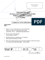 HK TSA Writing Paper 1 2020 - 3EW1